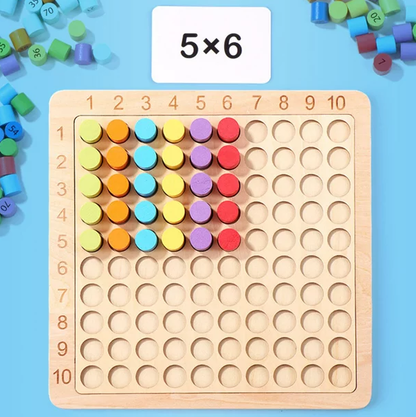 TABLERO DE MULTIPLICAR MONTESSORI